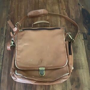 Frye leather vintage rustic bag